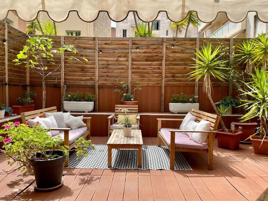 Large Magnificent Terrace Apartment Nice Luaran gambar